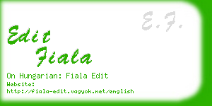 edit fiala business card